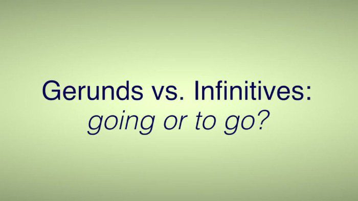 cách phân biệt gerund và infinitive