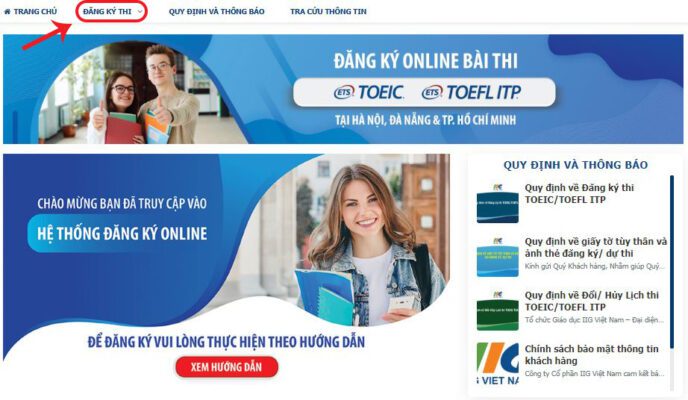 Hướng dẫn điền thông tin trên website đăng ký thi TOEIC online - Tiếng Anh Thầy Quý