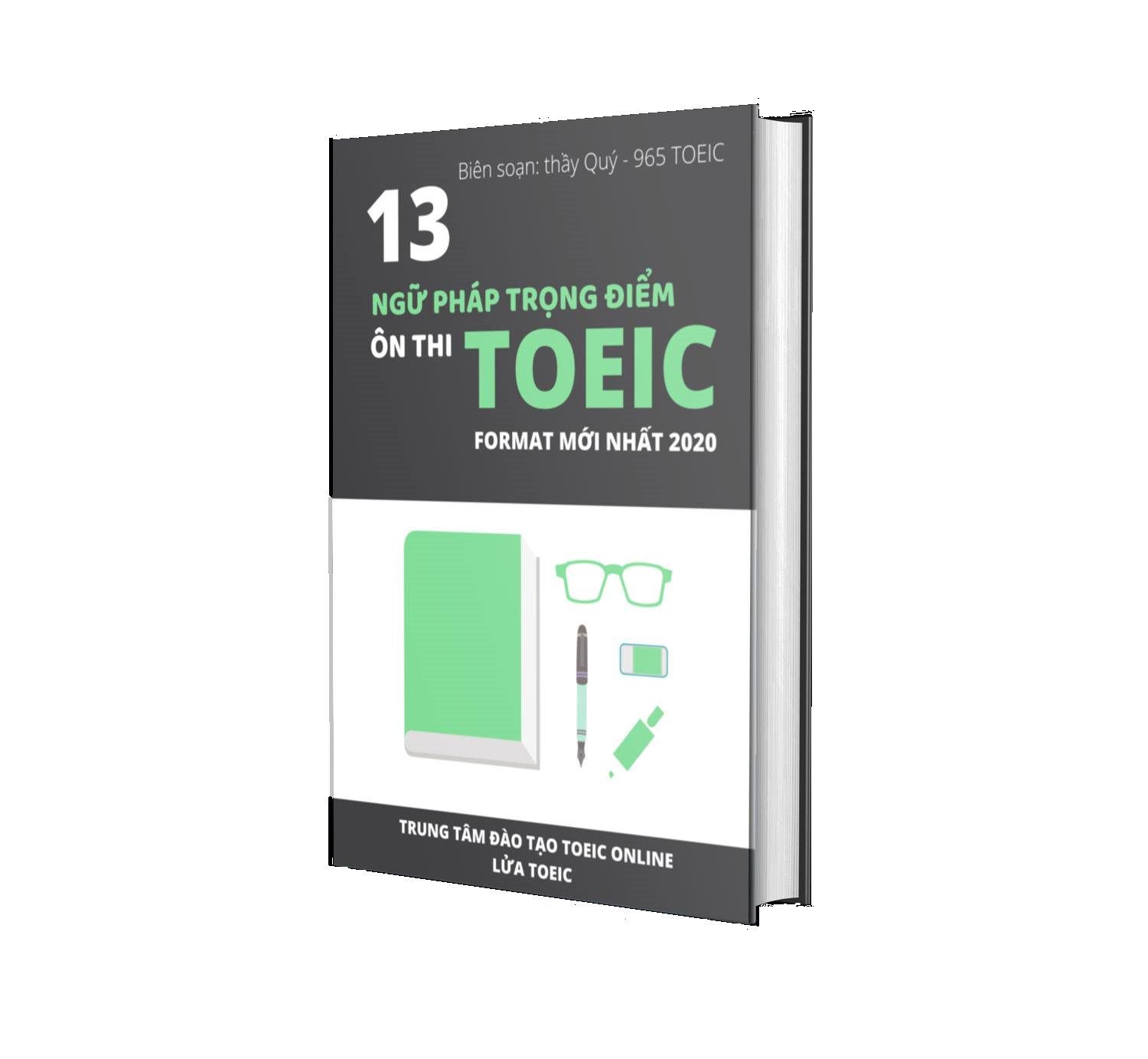Sách ngữ pháp TOEIC: 13 ngữ pháp trọng điểm ôn thi TOEIC